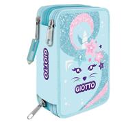 Astuccio 3 Zip Giotto Catty Candy: acquamarina / rosa, Supermina