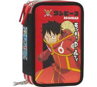 Franco Cosimo Panini Astuccio scuola ufficiale One Piece - 3 scomparti, set cancelleria, zip