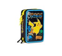 Astuccio 3 Zip Pokémon Pikachu - Seven