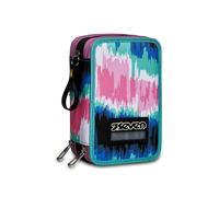 Seven Astuccio Scuola 3 Zip, Nero, Shadecol Girl, Triplo Scomparto Completo di Matite, Penne e Pennarelli, Accessori Scuola, Accessori Zaini, Scuola, Bambine e Ragazze