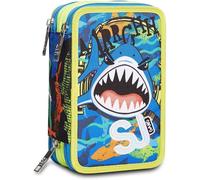 Astuccio 3 Zip Seven sj completo Giotto Top. squalo shark