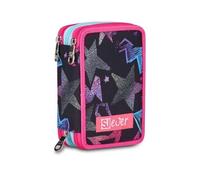 Astuccio 3 Zip Seven SJ Ever Star Drafts Portapenne Scuola Bambina Tre Scomparti