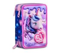 Astuccio 3 Zip SJ Gang Pixie Unicorn 3D 45 Pezzi