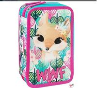 ASTUCCIO 3 ZIP WWF FOX COMPLETO ASSORTITO SCUOLA NUOVO ORIGINALE PANINI SCUOLA