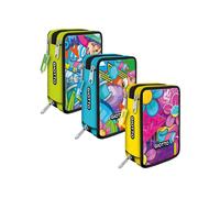 ASTUCCIO 3 SCOMPARTI GIOTTO YOUNG STREET AZZURRO cod.28016