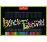 Astuccio 36 Matite Colorate Black Edition Scatola In Metallo