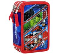 Astuccio 3D 3 Scomparti Bambini Per Spiderman Fan A Triplo Riempito 44 Accessori