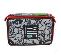 Astuccio 3ZIP Accessoriato Completo YUB Seven Originale Svalvolati Scuola Grigio