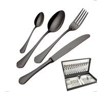 Astuccio 49 pezzi Domus Black , Acciaio 18/10, spessore 3 mm cromo