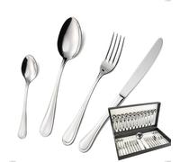 Astuccio 49 pezzi privilege, Acciaio inox Aisi 304 Posate Lucide, spessore 2.5 mm cromo