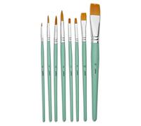 Pebeo - 8 pennelli assortiti in poliammide dorato