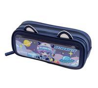 Astuccio a doppio strato di grande capacità per studenti con simpatico panda creativo, Spaceway-2, Taglia unica