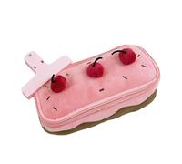 Astuccio a forma di torta di frutta con cerniera, astuccio di grande capacità, per studenti, per forniture scolastiche, B