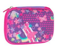 Astuccio accessoriato Maxi 1 zip Comix Ultra Bright Haruyuku Girl, Rosa e viola - 14,5 x 6,5 x 21 cm