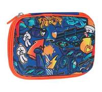 Astuccio accessoriato Maxi 1 zip Comix Ultra Bright Jam Boy, Blu e arancio 14,5 x 6,5 x 21 cm
