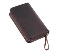 Astuccio Aggiuntivo In Pelle Bovino Con Particelle Superiori Per Studenti Scrittori Che Evidenziano La Permanente Del Cavallo Selvaggio Astuccio In Pelle Cavallo Furioso