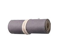 Astuccio arrotolabile in tela per pennelli da disegno, portapenne da disegno, 12-72 fori, grigio, 20 x 23 cm, Grigio: 20 x 46 cm, 20*46cm, come descrizione