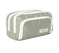 Astuccio - Astuccio Scuola | Set di cancelleria portatile per ufficio | Borsa per trucchi cancelleria per la scuola di viaggio insegnante studente asilo compleanno Natale, verde, vedi