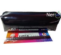 Astuccio Bauletto Tinta Unita, PVC con Matita eterna e Penna a sfera