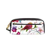 Astuccio Bird Butterfly And Flower On Branch Astuccio Portamatite Espandibile Borsa Porta Penne Con Scomparti Custodia Porta Cancelleria Per Ragazzi Adolescente Scuola