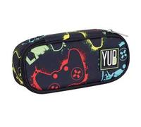 Astuccio Bustina Round Plus Yub Flashy Sign, 23 x 10 x 5,5 cm - Nero