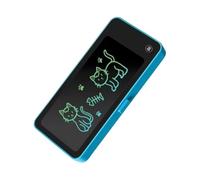 Astuccio cancellabile per tablet digitale LCD con pulsante di cancellazione, lavagna da 20 x 8,9 cm, scatola portaoggetti integrata per scuola, casa e viaggi, pianificatore di materiali scolastici
