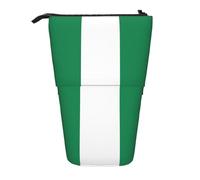 Astuccio Cartoleria Flag Of Nigeria Slot Matite Astuccio Multifunzione Borsa Matite Superiore Astuccio Portapenne In Piedi Per Collegio, Ufficio, Scuola