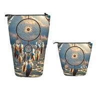 Astuccio Cartoleria Native American Dream Catcher Astucci Portamatite Scomparti Portamatite Borsa Superiore Borsa Cancelleria Per Teen, Regalo, Insegnanti