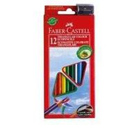 Faber-Castell: 12 matite colorate triangolari con temperino in regalo