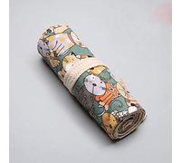 Astuccio colorato con 12/24/36/48/72 fori, in tela, stile kawaii, per la scuola, per ragazze e ragazzi, carino, grande, per cancelleria, 24 fori (senza matite)