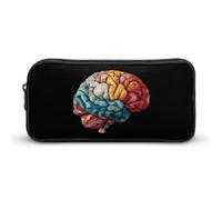Astuccio colorato con cervello carino astuccio per penne e cosmetici, organizer per viaggi e ufficio