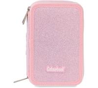 ASTUCCIO COLOURBOOK 3 ZIP GLITTER ROSA COMPLETO