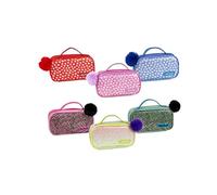 Astuccio Colourbook Bauletto Cutie Case Modello Daisy e Zebrato Colorato glitterato sceglie Cartoleria Tiziana, Multicolore