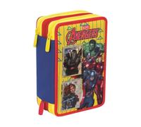 ASTUCCIO COMPLETO 3 ZIP AVENGERS SUPEREROI ACCESSORIATO BAMBINI SCUOLA ELEMNTARE