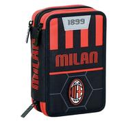 Astuccio 3 zip Completo Scuola Seven AC Milan Path Of Victory - Novità 2024/2025