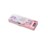 Astuccio con Calcolatrice, Temperamatite, Astuccio Multifunzione Pop-Up | Astuccio Portapenne a Forma di Cartone Animato per Ragazze e Ragazzi, Organizer per Cancelleria, Scatola per Cancelleria