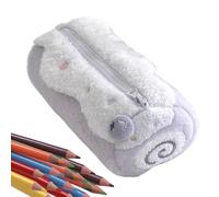 Astuccio Con Capacità - Design In Peluche Roll Da 50 G, Borsa Per Cancelleria In Velluto | Custodia Estetica Per Trucco, Organizer Portapenne Ṕer Bambina | Forniture P̀er Ufficio P̃er L'universi