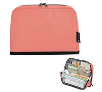 Astuccio con cerniera Grande Astuccio per matite Salmone Borse per matite Classroom Pen Bag Ragazzi Art Pattern Back to School Adulti Forniture per ufficio