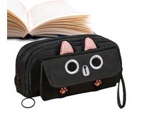 Astuccio con chiusura lampo, organizer da scrivania, astuccio estetico, scatola di carta da lettere, Nero , vedi descrizione, Vedi descrizione