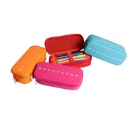 Astuccio con Doppia Zip Monocromo Pigna - 9x21x5 cm - 023310400 (Assortiti Fluo