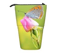 Astuccio con due farfalle, resistente, con supporto verticale, da viaggio, per ufficio, lavoro, Come mostrato, Taglia unica, Zaino per la scuola