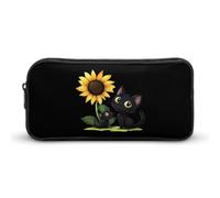 Astuccio con gatto e scritta "You are My Sunshine", grazioso astuccio per penne e cosmetici, organizer per viaggi e ufficio
