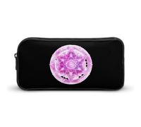 Astuccio con mandala sacro Metatron Cub, astuccio per penne e cosmetici, organizer per viaggi, ufficio