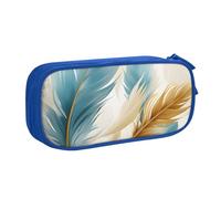 Astuccio con piume acquerellabili, per ragazzi e ragazze, grande, stile bohémien, organizer per cancelleria da scrivania, astuccio per matite per scuola e ufficio, borsa per il trucco con cerniera