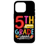 Astuccio con scritta "Back to School Bus" di 5° grado Custodia per iPhone 16 Pro