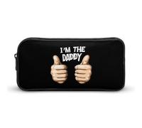 Astuccio con scritta "I'm The Daddy", grazioso astuccio per penne e cosmetici, organizer per viaggi e ufficio