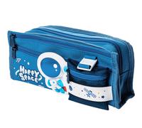 Astuccio con simpatici disegni animati, organizer portatile di grande capacità con scomparti per bambini, ideale per il ritorno a scuola e come