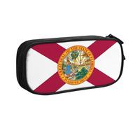 Astuccio con stampa bandiera della Florida, per cosmetici, strumenti artistici, studenti, insegnanti, uso versatile, Nero , Taglia unica, Set di zaini per la scuola