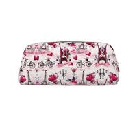 Astuccio con stampa di paesaggio urbano Parigi Torre Eiffel Francia grande astuccio per cancelleria portapenne ufficio università scuola trucco borsa, Oro, Taglia unica, Beauty case