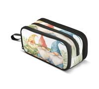 Astuccio con tre nani tropicali, grande capacità, per ragazzi e ragazze, astuccio a 3 scomparti, per studenti, cancelleria, pennarelli, per scuola, ufficio, lavoro, Tre Nani Tropicali, Taglia unica,